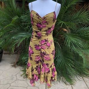 Vintage 90s Betsey Johnson silk dress